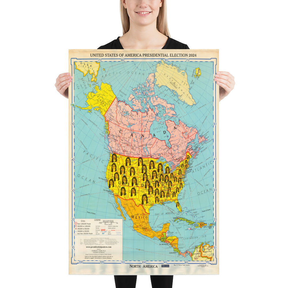 Poster - Nikki Haley 2024 President Elect Color Individual States